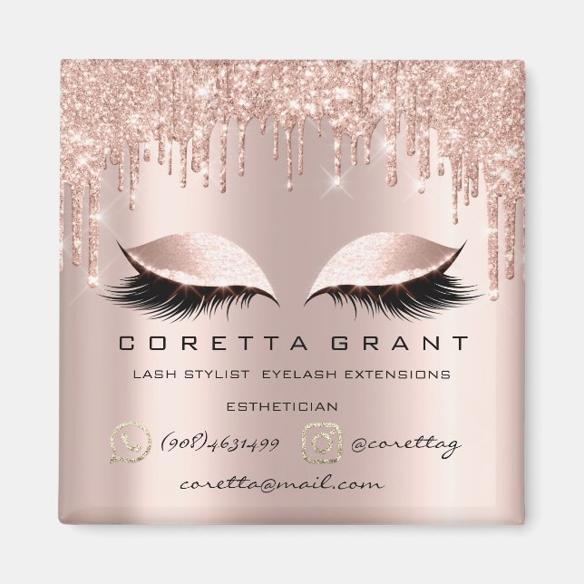 Íman Makeup Artist Lashes Extension Rosa Drill Mail Pho (Frente)