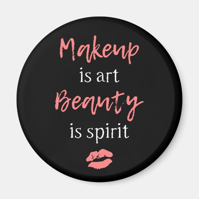 Íman Makeup é arte A beleza é espírito (Frente)