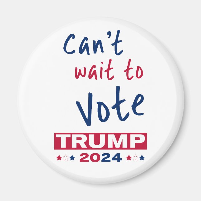 Íman Mal posso esperar para votar no TRUMP 2024 (Frente)