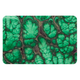 Íman Malachita com Padrão Verde