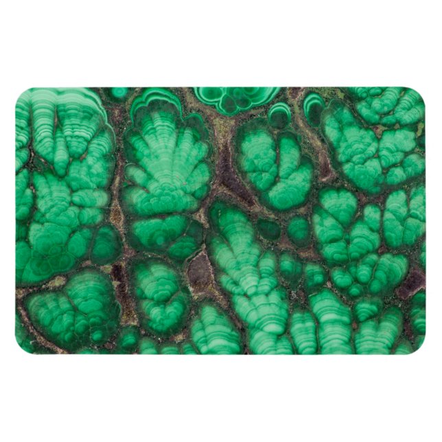 Íman Malachita com Padrão Verde (Horizontal)
