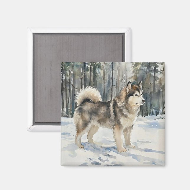 Íman Malamute do Alasca (Front/Back)