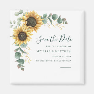 Íman Malaquita de Eucalipto Floral Salve a Data