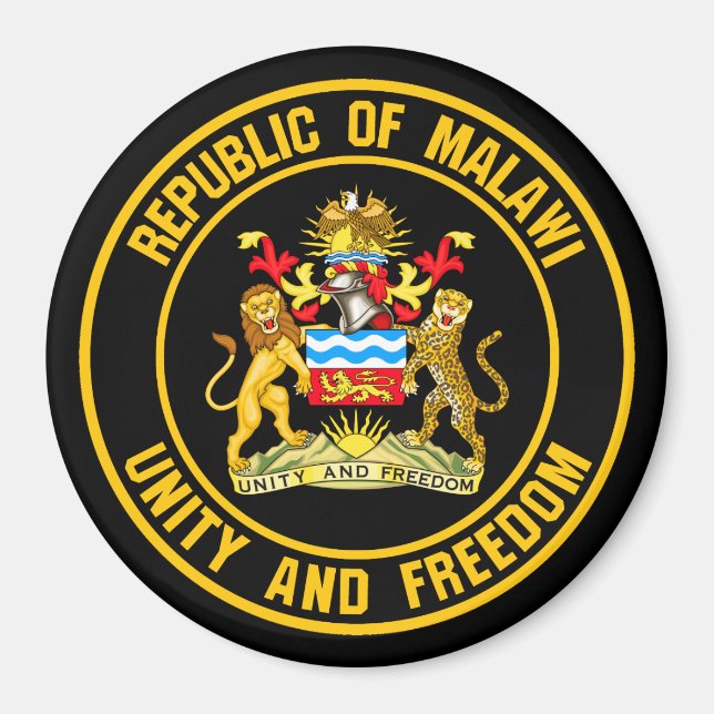 Íman Malawi Round Emblem (Frente)