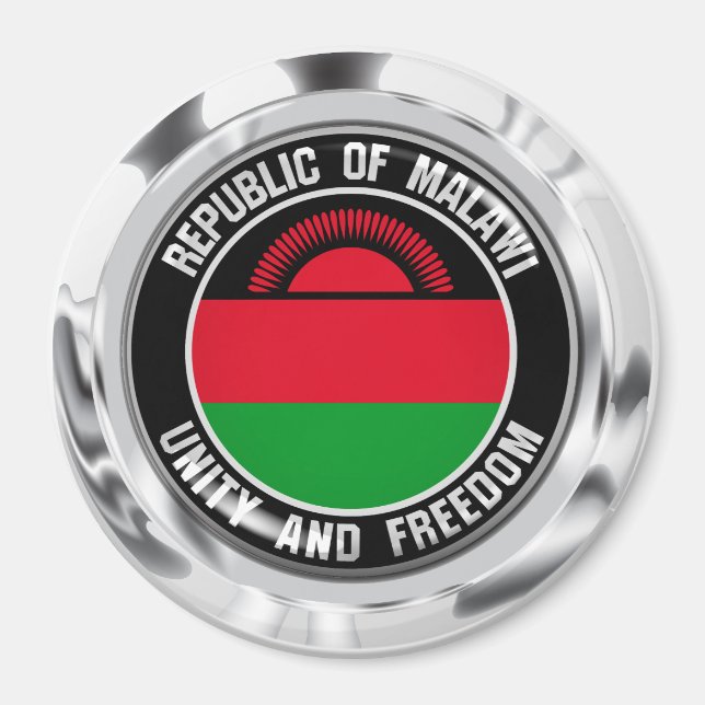 Íman Malawi Round Emblem (Frente)