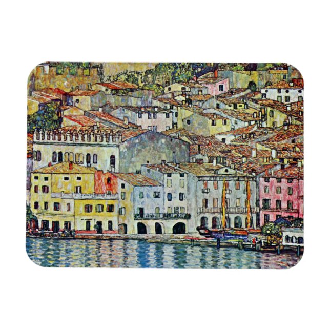 Íman Malcesine no lago Garda por Gustavo Klimt (Horizontal)