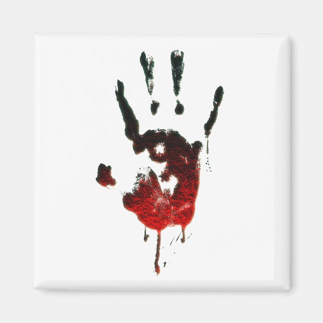 Íman Maldito Zombie Hand Impressão (Frente)