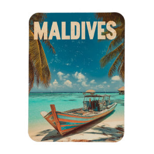 Íman Maldivas Vintage Tropical Beach - Ocean Viagem