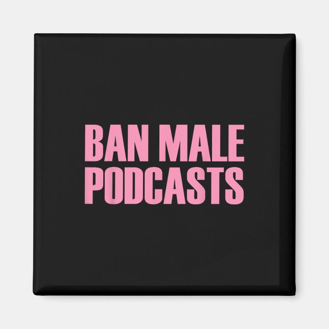 Íman Male Podcasts Roupa feminista (Frente)