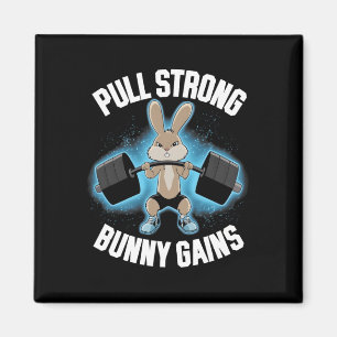 Íman Malhação Bunny Bodybuilder Puxe Fortes Ganhos de C