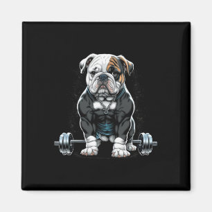Íman Malhação de Diversão de Cachorro Gym Bulldog