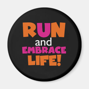 Íman Malhação de Texto Cor-de-Rosa Laranja Executando M