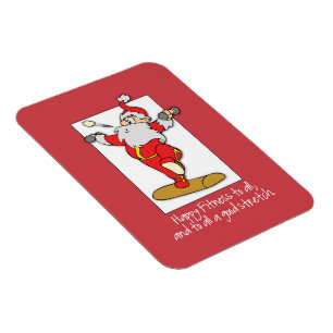 Íman Malhação Exercício Natal com Papais noeis