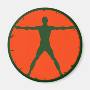 Íman Malhação Verde Laranja Magneta