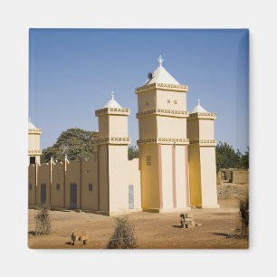 Íman Mali, Bamako. Mesquita, estrada Bamako-Djenne