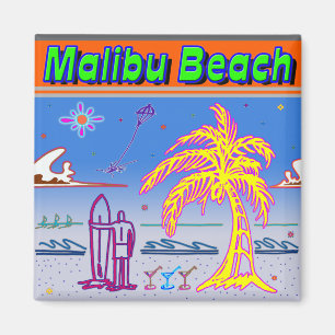 Íman "Malibu Beach" Surfer Magnet