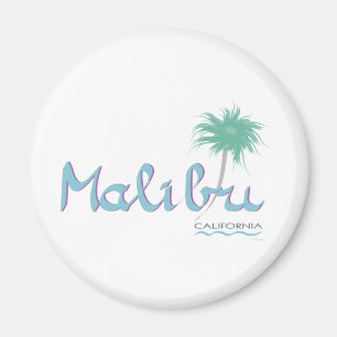 Íman Malibu, CA Round Magnet