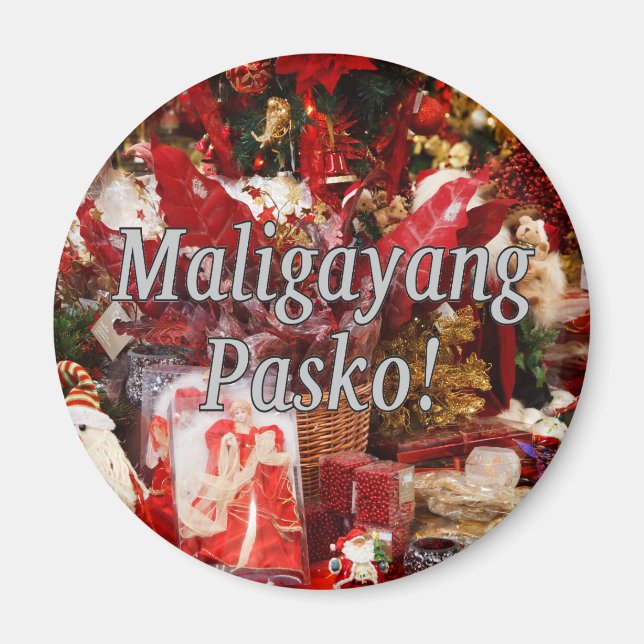 Íman Maligayang Pasko! Feliz Natal em Tagalog Wf (Frente)