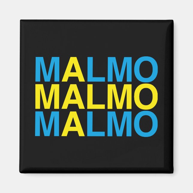Íman MALMO Bandeira Sueca (Frente)