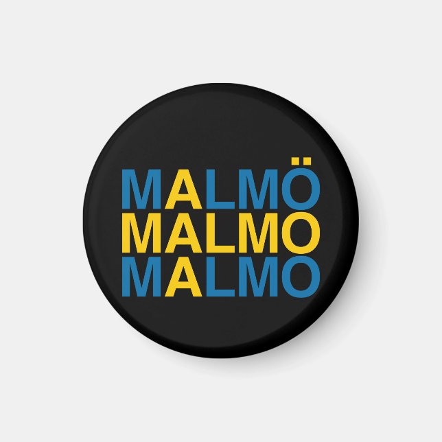 Íman MALMO Bandeira Sueca (Frente)