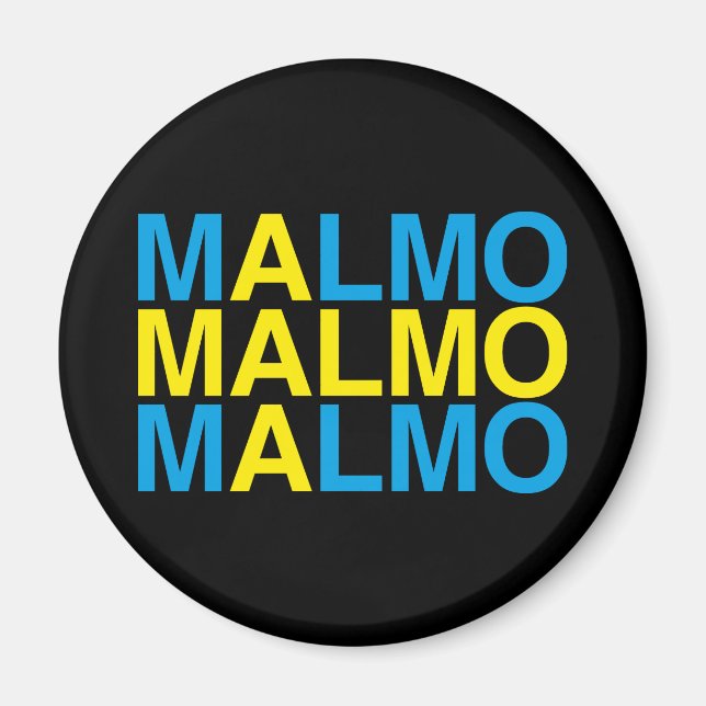 Íman MALMO Bandeira Sueca (Frente)