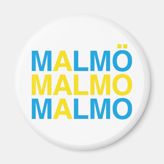 Íman MALMO Bandeira Sueca (Frente)
