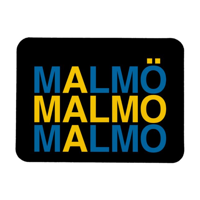 Íman MALMO Bandeira Sueca (Horizontal)