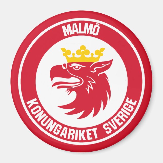Íman Malmö Round Emblem (Frente)