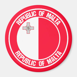 Íman Malta Round Emblem