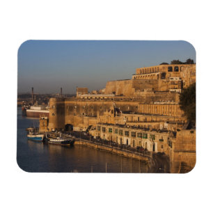 Íman Malta, Valletta, vista do porto a partir de Lower