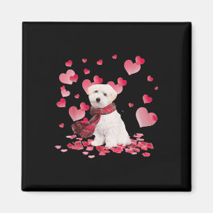 Íman Maltipoo Dia de os namorados Cardíaco Engraçado Lo