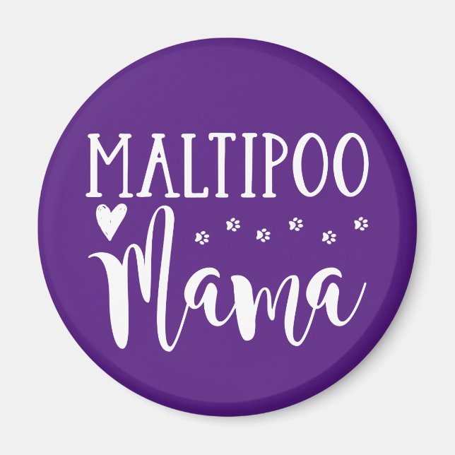 Íman Maltipoo Mãe - Cachorro Bonito (Frente)