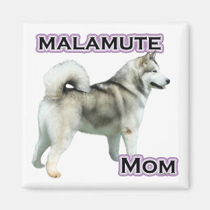 Íman Mamã 4 do Malamute do Alasca - ímã