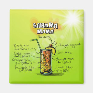 Íman Mama Beber Cocktail Presente de Bahama