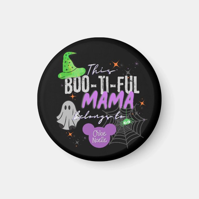 Íman Mama Boo-ti-ful Pertence Ao Magnet | Dia das Bruxa (Frente)