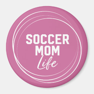Íman Mama de futebol - Mama de vida rosa