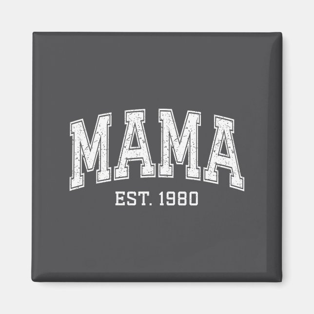 Íman Mama Est 1980 Mom D Mothers Day Ized  (Frente)