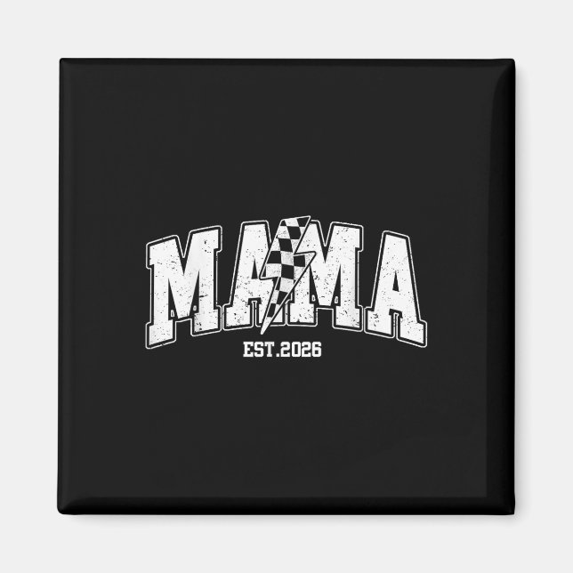 Íman Mama Est 2026 Anúncio de Gravidez Relâmpago (Frente)