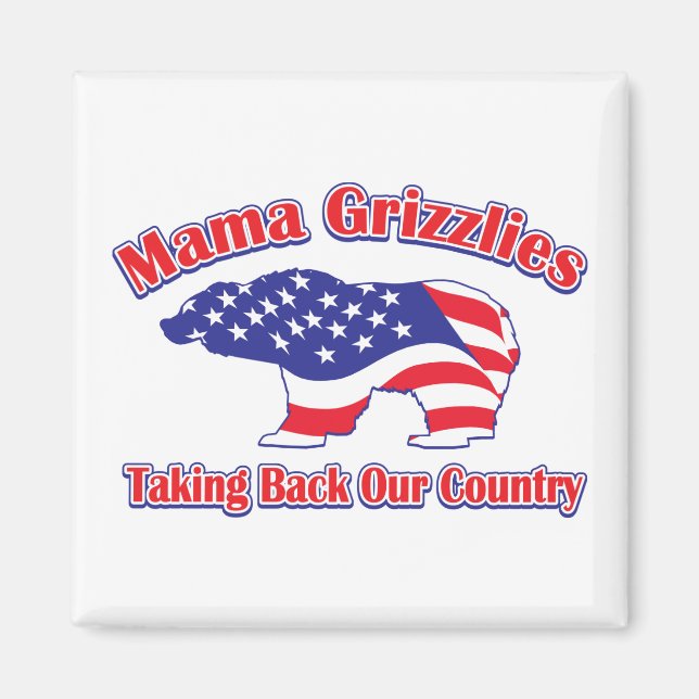 Íman Mama Grizzlies (Frente)