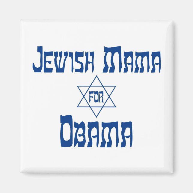 Íman Mama Judaica Para Obama Star Magnets (Frente)