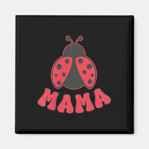 Íman Mama Ladybug Menina Primeiro Aniversário Família C