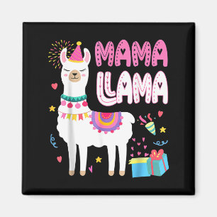 Íman Mama llama mãe do aniversário do llama aniversário