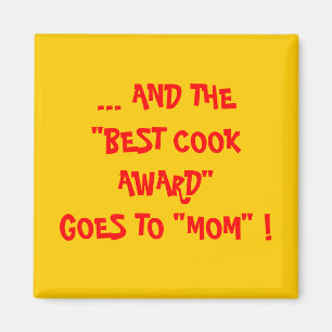 ÍMAN MAMÃ - O MELHOR PRÊMIO DO COZINHEIRO