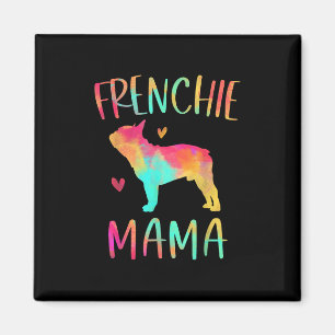 Íman Mama Tie Dye Buldogue francês Mãe