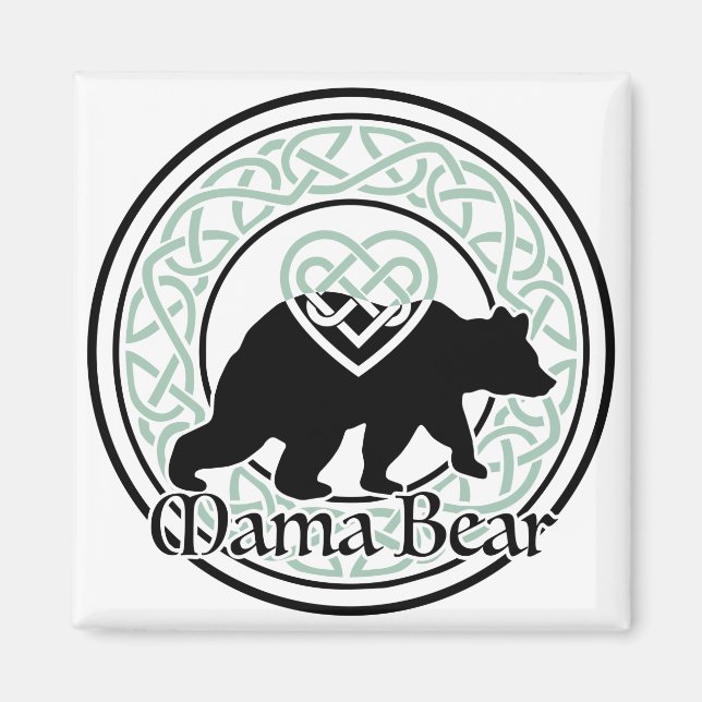 Íman Mama Ursa Círculo Celta de Amor e Força (Frente)