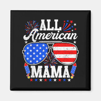 Íman Mamãe Americana Sungles de 4 de Julho para Família