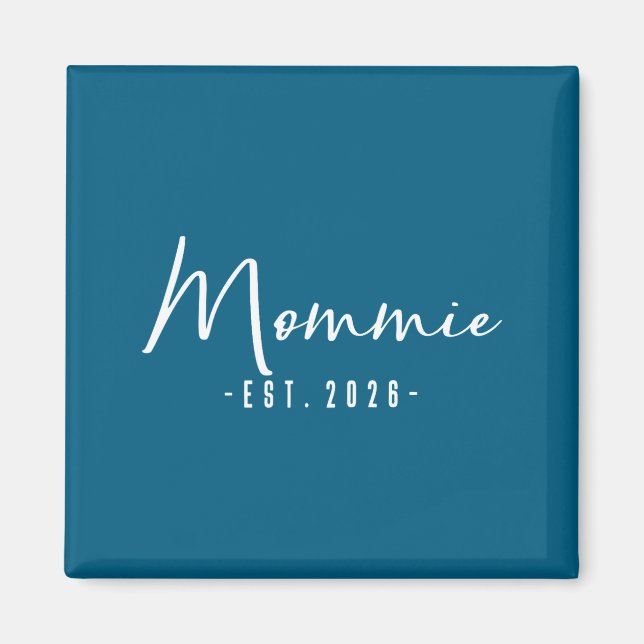 Íman Mamãe Bonita Est Anúncio de Bebê Mamãe (Frente)