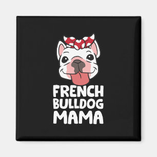 Íman Mamãe Bulldog Francês Cachorro Bulldog Francês Mam