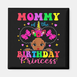 Íman Mamãe da princesa aniversariante afro melanina