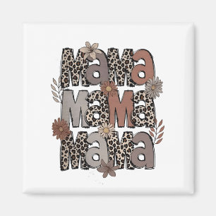 Íman Mamãe de Corrida de Leopardo Engraçada Mamãe Race